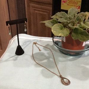 Necklace and matching earrings